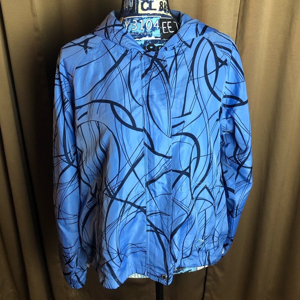 Oleg Cassini Sport Zip Front Hooded Jacket
